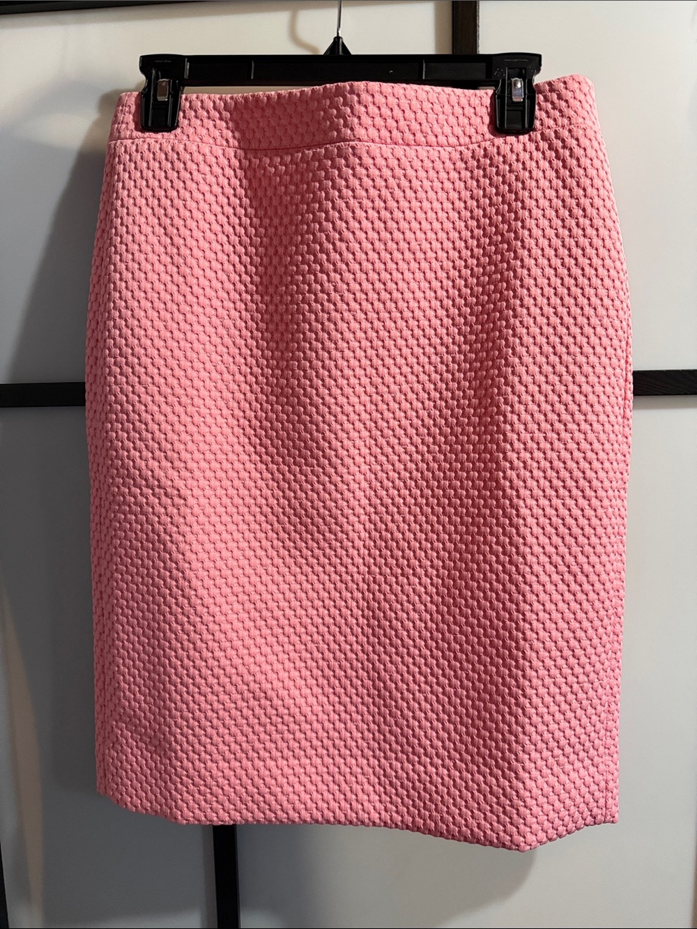 J. Crew Pink Textured Knit Pencil Skirt